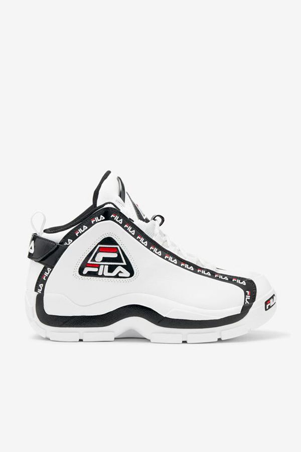 Fila Grant Hill 2 Repeat Men's Sneakers - White/Black/Red,NZ 560-26953